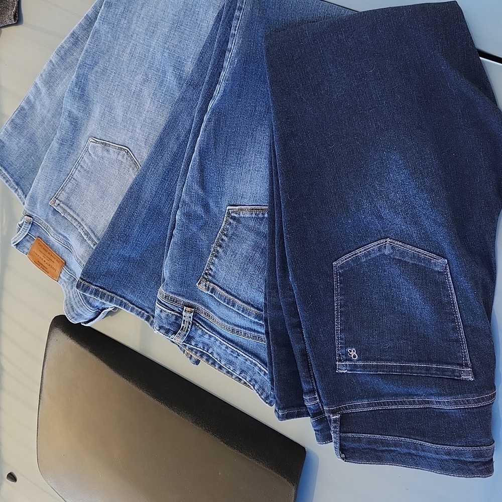 COPY - 3 pair jeans,size 12,bundle. Lucky,Jessica Simpson and Loft